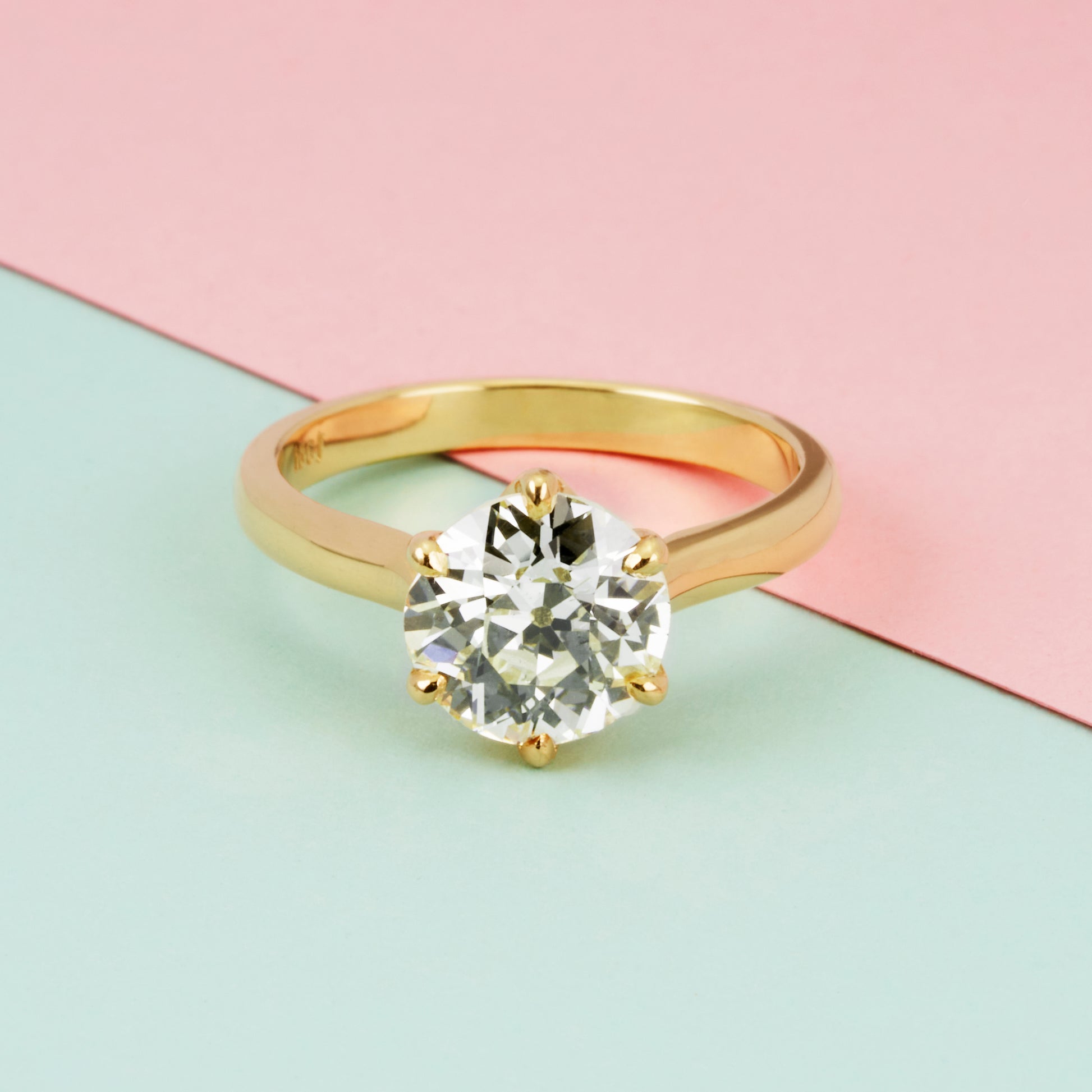 Isela Solitaire: 2.02ct Antique Diamond Ring