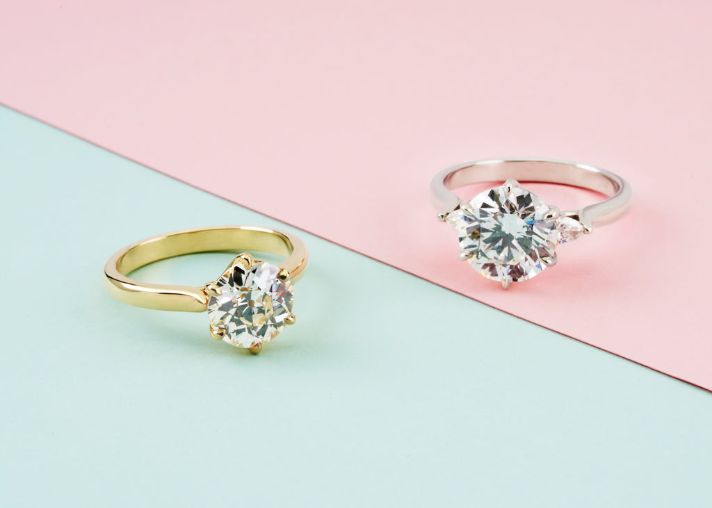 Isela Three-Stone: 3.19ct Diamond Ring