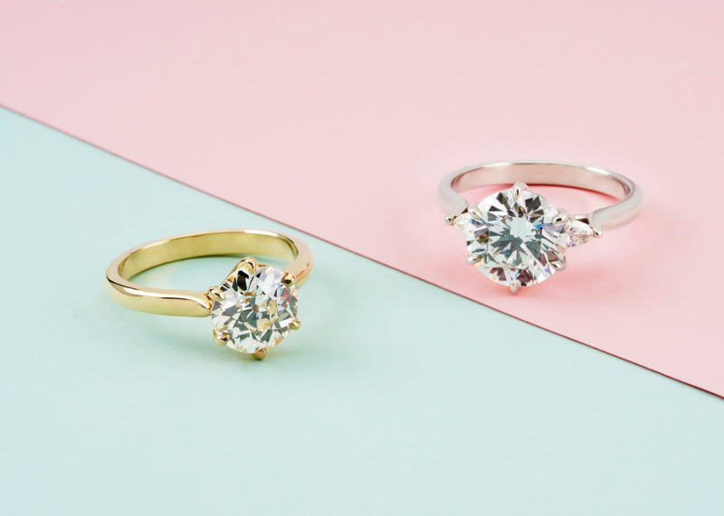 Isela Three-Stone: 3.19ct Diamond Ring