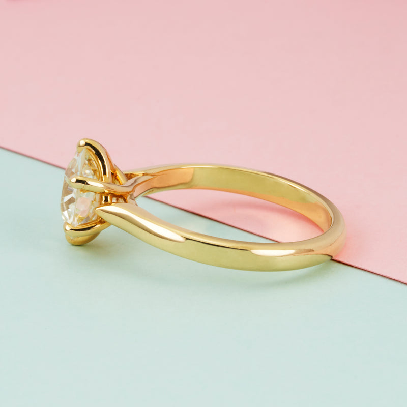 Isela Solitaire: 2.02ct Antique Diamond Ring