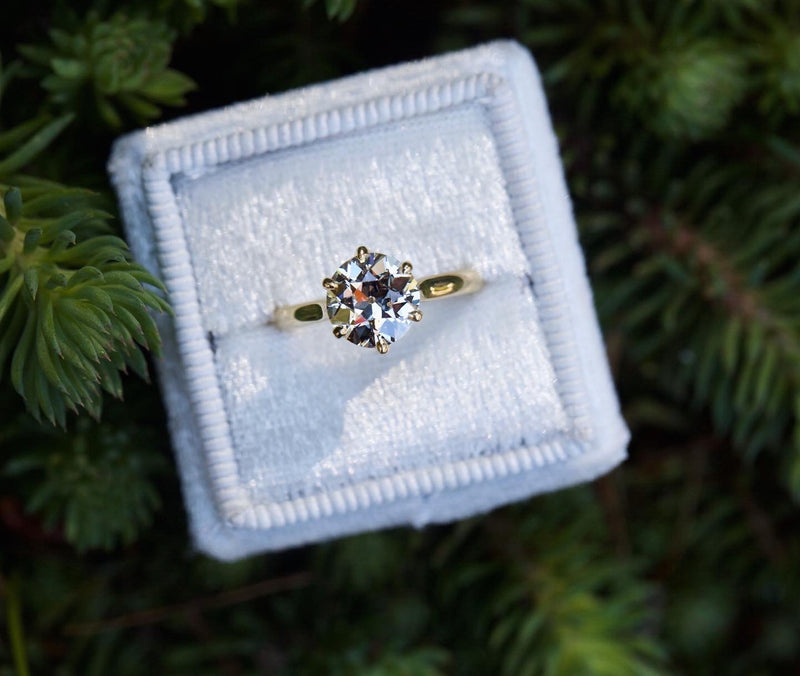 Isela Solitaire: 2.02ct Antique Diamond Ring