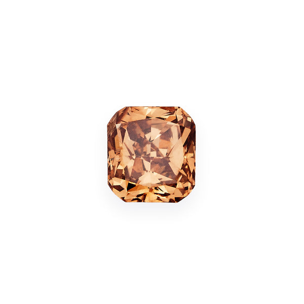 diamond ethically sourced gem orange cushion cut