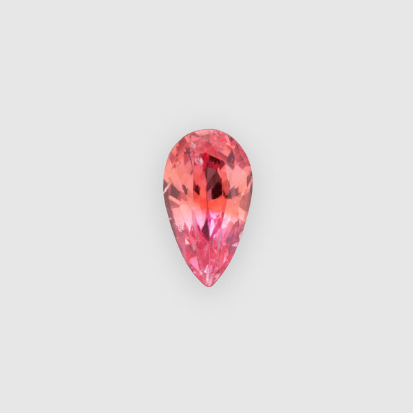 0.76ct Pear-Shaped Padparadscha Sapphire