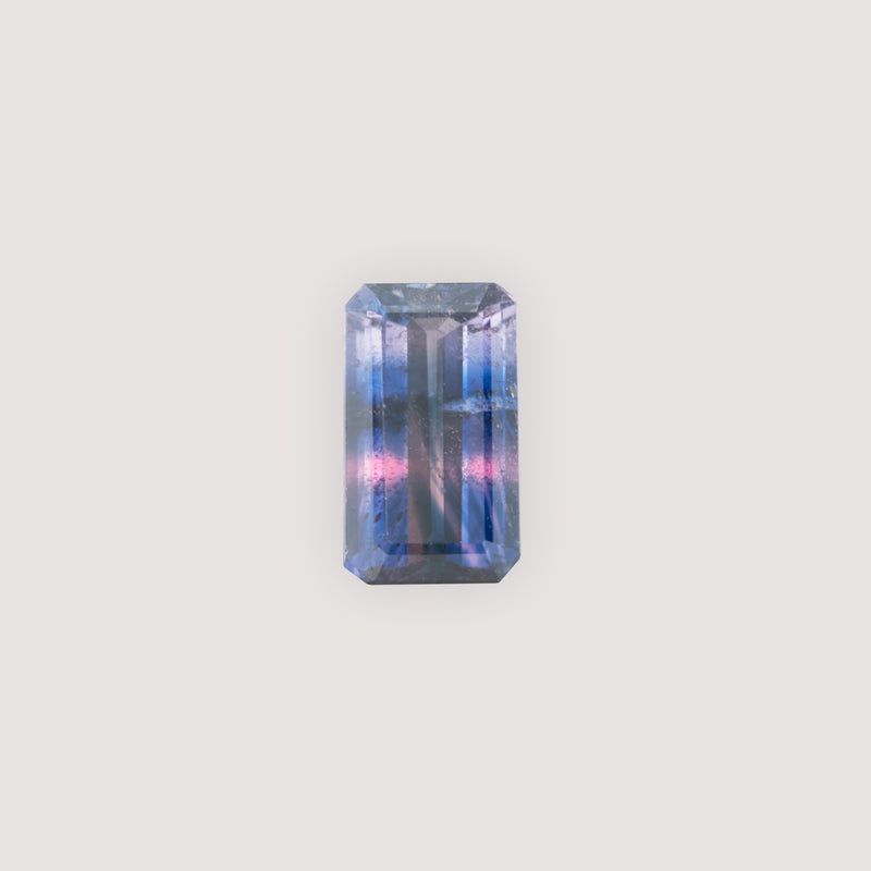 1.02ct Emerald Cut Tanzanian Purple & Magenta Sapphire