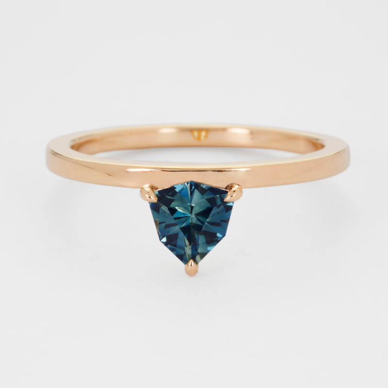 Refraction: Teal Sapphire Ring